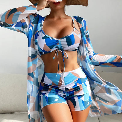 Make a Splash with This Print Swimsuit Sets - Perfect for the Beach or Pool!