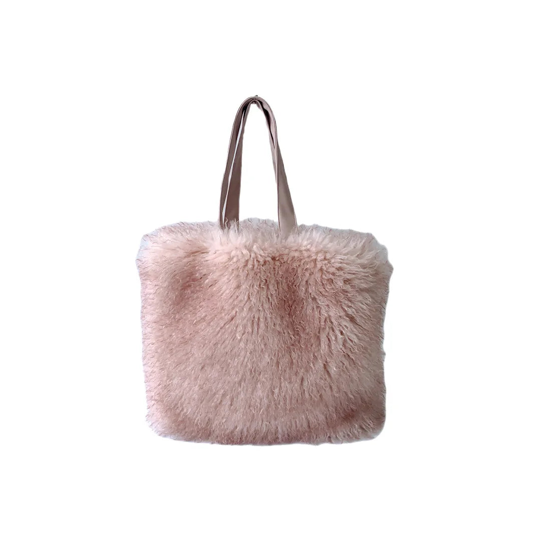 Oversize Faux Fur Warm Lamb Wool Handbags