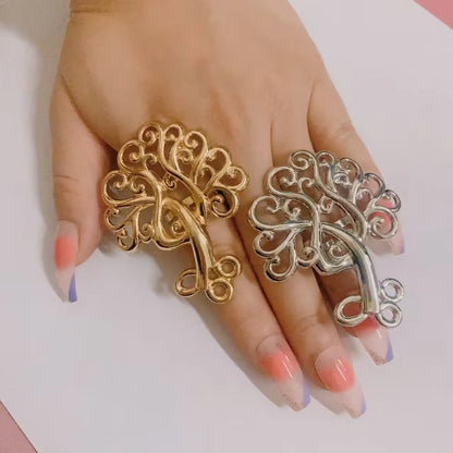 Big Gold Plated Ring Assorted Elements and Shapes