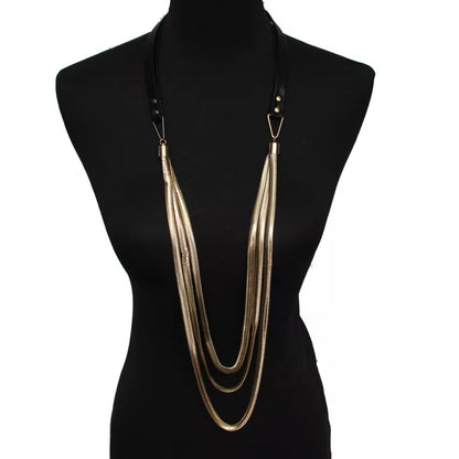 Multi layers Leather Snake Chains Necklaces