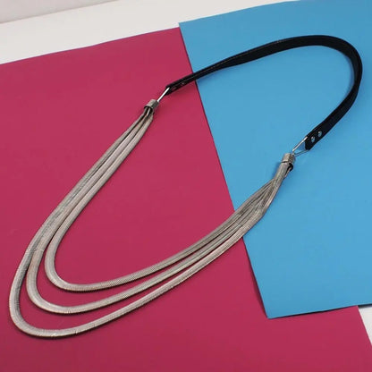 Multi layers Leather Snake Chains Necklaces