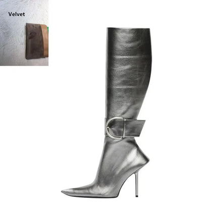 Sexy Elegant   Women's Pointed Toe Stiletto Boots