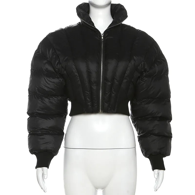Cotton Padded Warm Cropped Jacket