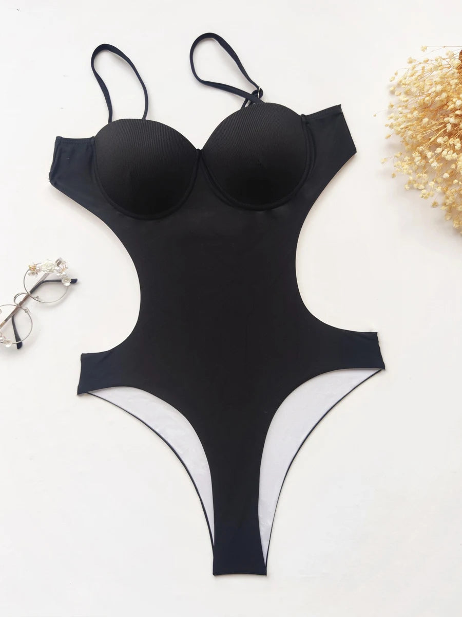 Flattering Strapped One Piece Swimsuit - Choose Your Perfect Fit!