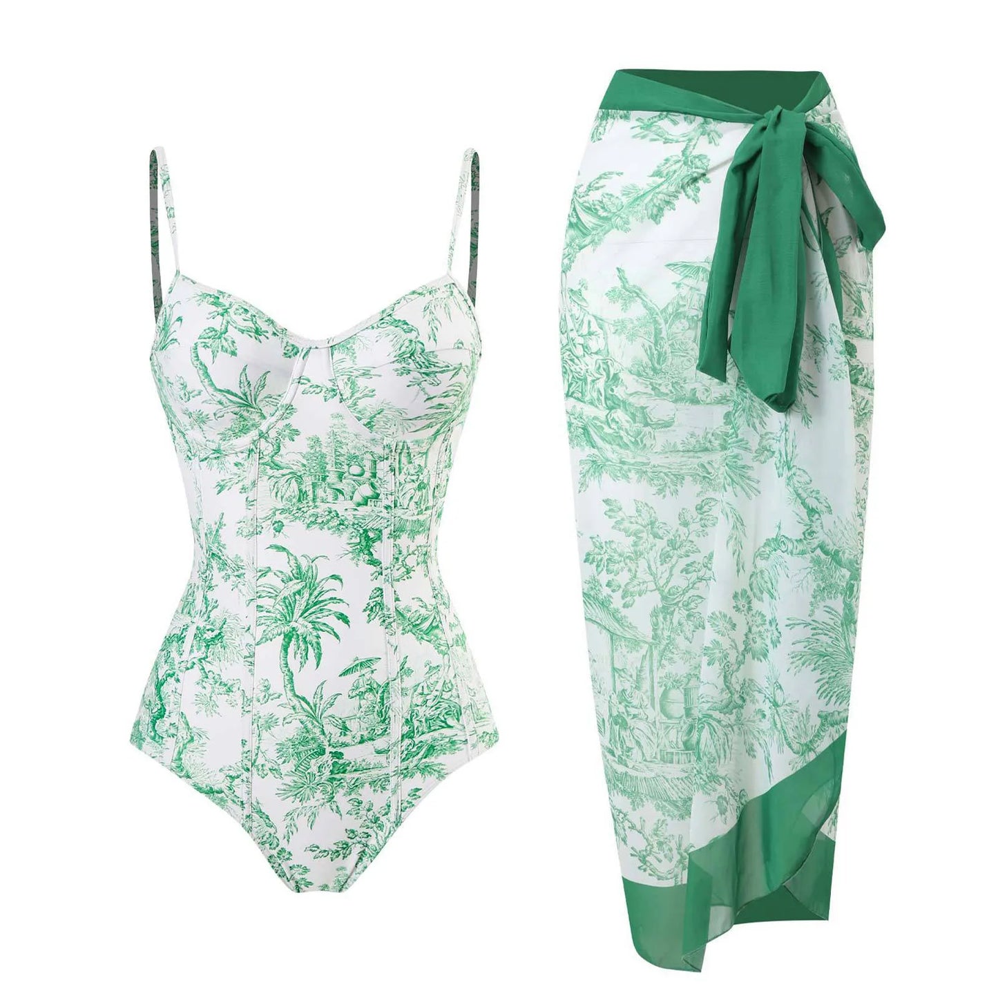 Get Ready for Summer with Our Floral Ruffle Bikini Set